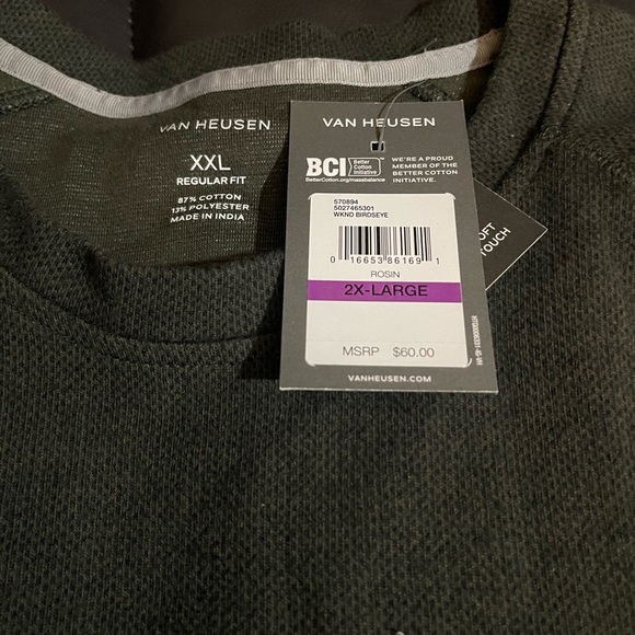 Van Heusen Men's Green Sweater NWT - Picture 8 of 10